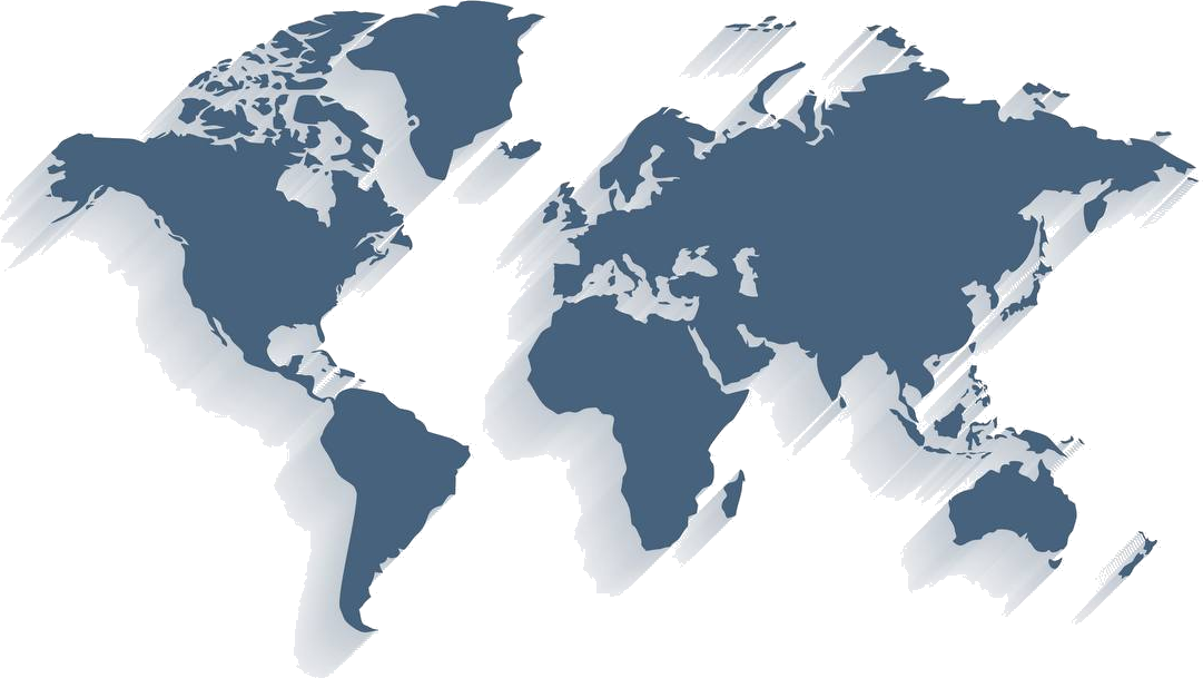 World map showing Shiva Pigments' global reach